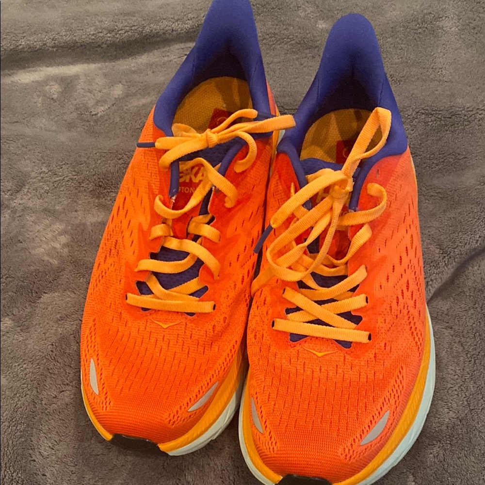 Bright Orange Athletic Shoes
